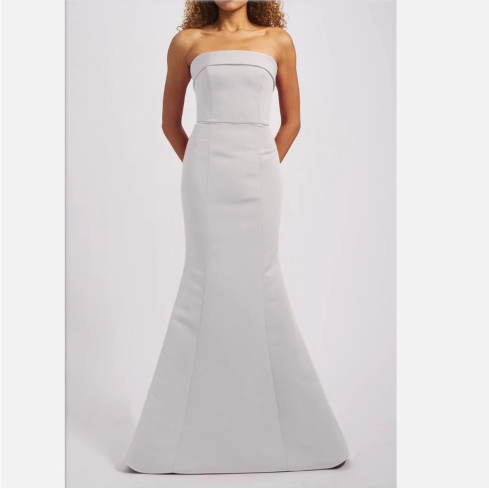 Amsale Jaylin Platinum Dress